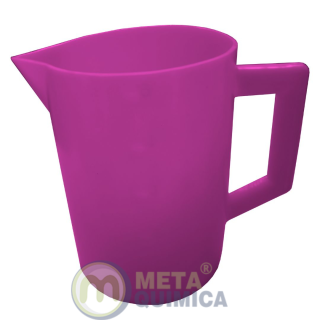 Jarra PE Graduado no Molde Cor Rosa Capacidade 3000ml (caneco PE Graduado)