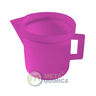 Jarra PE Graduado no Molde Cor Rosa Capacidade 7L (caneco PE Graduado)