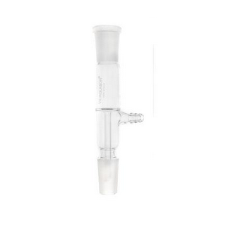 Tubo Conectante Reto Com Saida para Vacuo e Juntas Macho e Femea 29/42