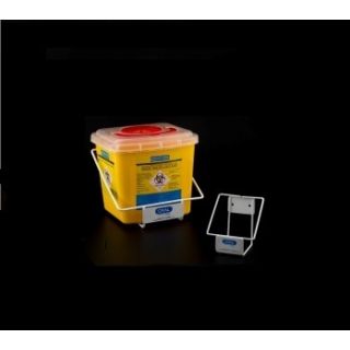 Suporte Para Perfurocortante Capacidade 1L De Arame Revestido Em Pvc