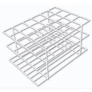 Suporte para Tubo de Ensaio de Arame Revestido De PVC - 24 Tubos De 25mm