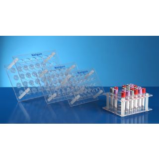 SUPORTE PARA TUBO DE ENSAIO ACRILICO - 40 TUBOS DE 22MM