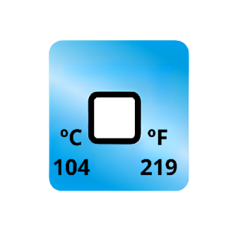 Termopaper 104°C 1 Nivel PCT 50UN (fita Termometrica/fita Termica/fita Adesiva para Medir Temperatura) - MH3