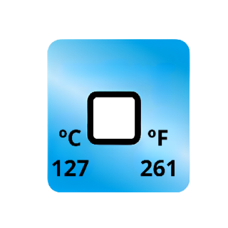 Termopaper 127°C 1 Nivel PCT 50UN (fita Termometrica/fita Termica/fita Adesiva para Medir Temperatura) - MH3