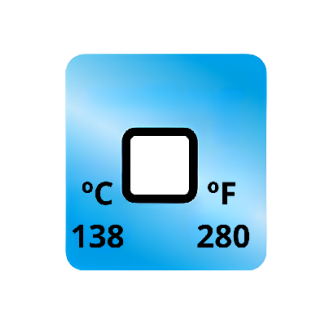 Termopaper 138°C 1 Nivel PCT 50UN (fita Termometrica/fita Termica/fita Adesiva para Medir Temperatura) - MH3