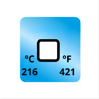 Termopaper 216°C 1 Nivel PCT 50UN (fita Termometrica/fita Termica/fita Adesiva para Medir Temperatura) - MH3