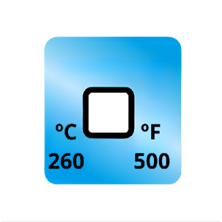 Termopaper 260°C 1 Nivel PCT 50UN (fita Termometrica/fita Termica/fita Adesiva para Medir Temperatura) - MH3