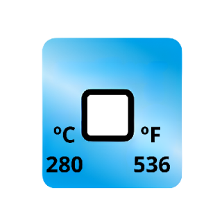 Termopaper 280°C 1 Nivel PCT 50UN (fita Termometrica/fita Termica/fita Adesiva para Medir Temperatura) - MH3