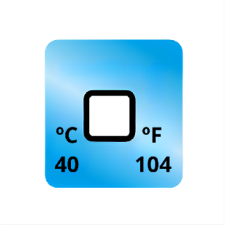 Termopaper 40°C 1 Nivel PCT 50UN (fita Termometrica/fita Termica/fita Adesiva para Medir Temperatura) - MH3