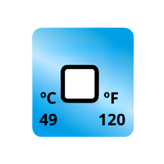 Termopaper 49°C 1 Nivel PCT 50UN (fita Termometrica/fita Termica/fita Adesiva para Medir Temperatura) - MH3