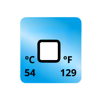 Termopaper 54°C 1 Nivel PCT 50UN (fita Termometrica/fita Termica/fita Adesiva para Medir Temperatura) - MH3