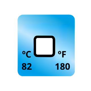 Termopaper 82°C 1 Nivel PCT 50UN (fita Termometrica/fita Termica/fita Adesiva para Medir Temperatura) - MH3