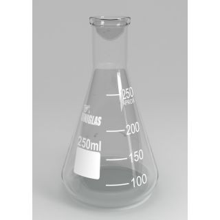Frasco Erlenmeyer Vidro Graduado Boca Estreita 1000ml