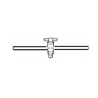 Torneira Reta Para Vacuo - Torneira De Teflon Ø 12X120Mm