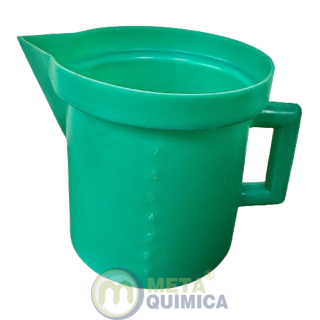 Jarra PE Graduado no Molde Cor Verde Capacidade 7L (caneco PE Graduado)